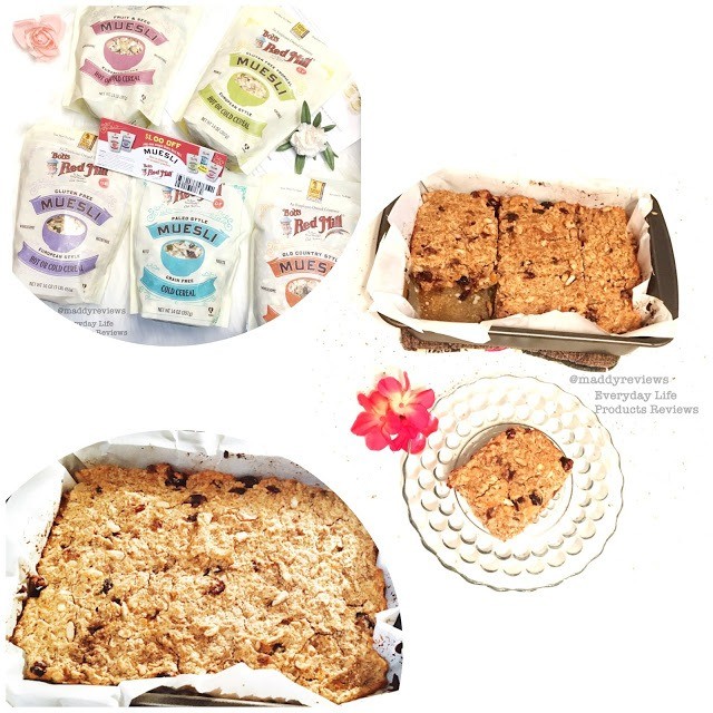 Bob’s Red Mill Gluten-Free Wholesome, Tropical, Regular, Paleo, European, and Whole Grain Varieties Muesli with Paleo Breakfast Dessert Bars Recipe Review