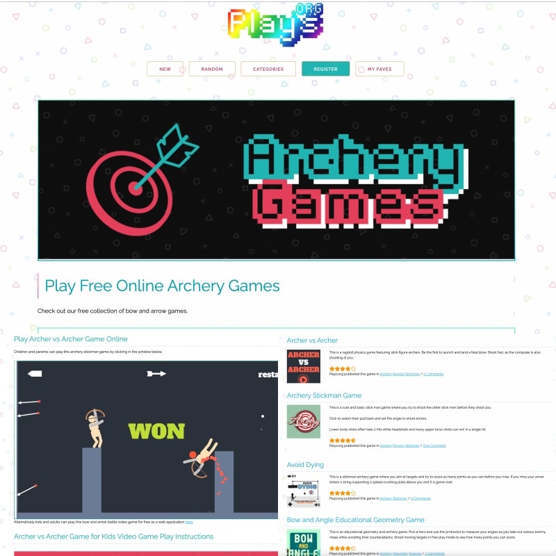 Archery games play free online archery games
